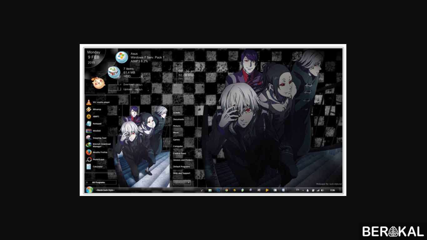 tema windows 7 anime tema windows 7 anime