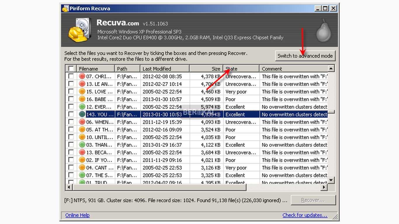 mendeteksi file yang terhapus mendeteksi file yang terhapus