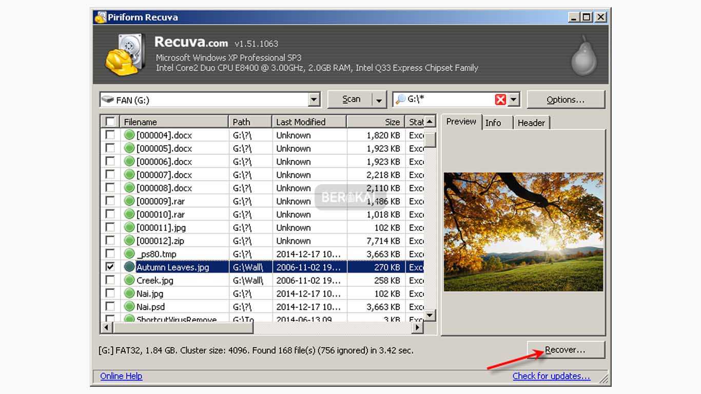 recovery file recovery file