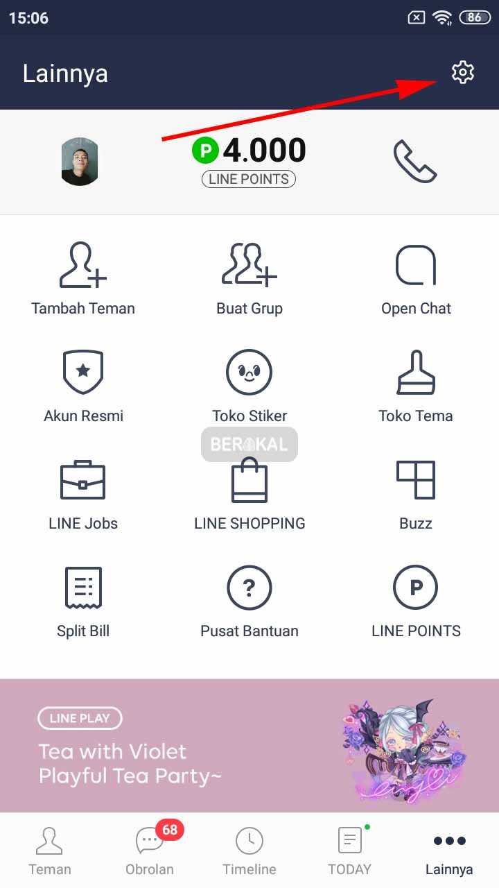 cara ganti password line cara ganti password line