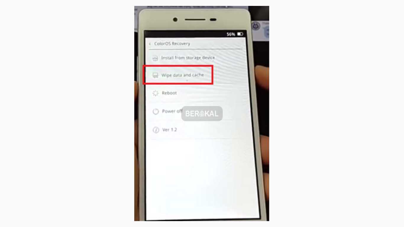 wipe data and cache wipe data and cache