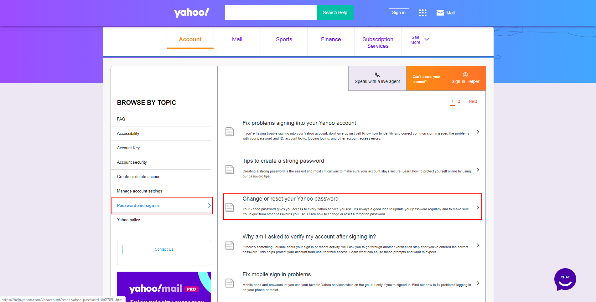 lupa kata sandi yahoo facebook