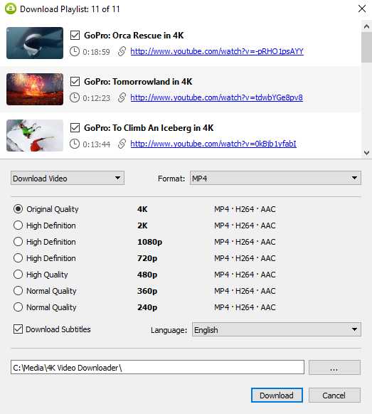pilih format dan kualitas video pilih format dan kualitas video