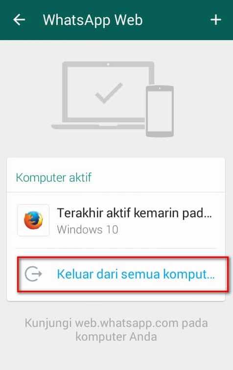 logout dari whatsapp web logout dari whatsapp web