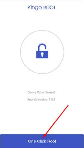 Klik One Click Untuk memulai proses Rooting
