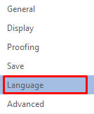 menu language word menu language word