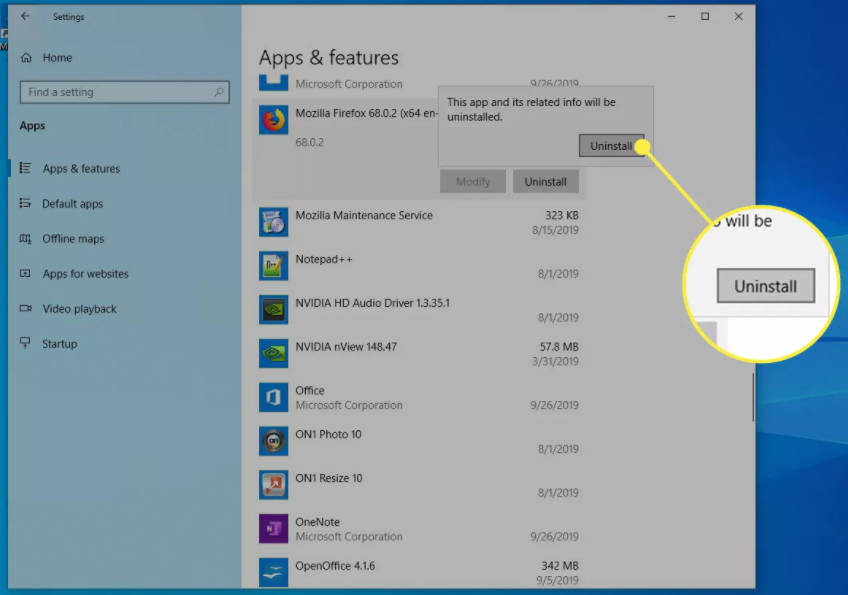 klik uninstall program klik uninstall program