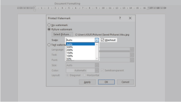Atur skala gambar dan transparansinya Atur skala gambar dan transparansinya