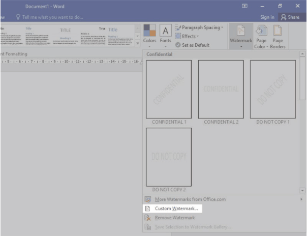 Pilih Custom Watermark Pilih Custom Watermark