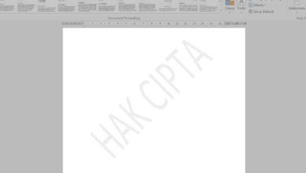 cara membuat tulisan watermark banyak di Word cara membuat tulisan watermark banyak di Word