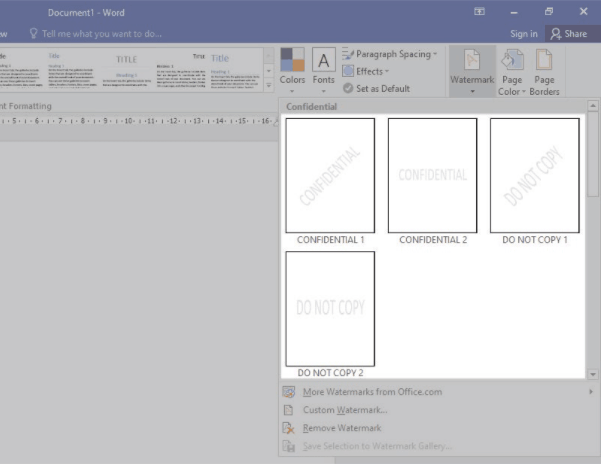 cara membuat watermark di word 2016 cara membuat watermark di word 2016
