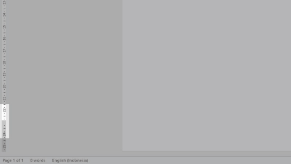 mengatur margin bawah word