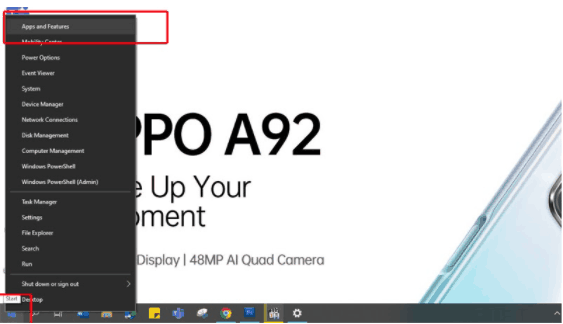 Apps and Features Apps and Features