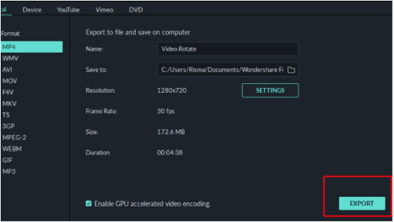 Export Video Export Video
