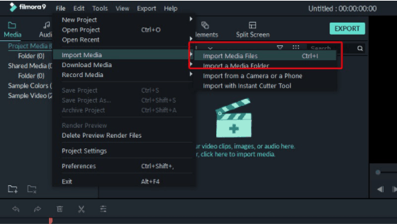 Import Media Files Import Media Files