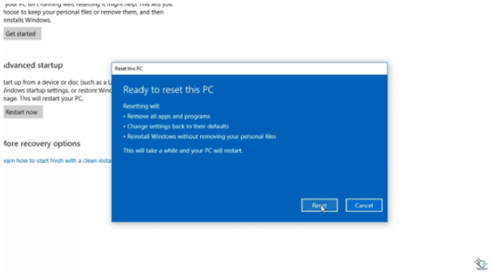 ready to reset this pc ready to reset this pc