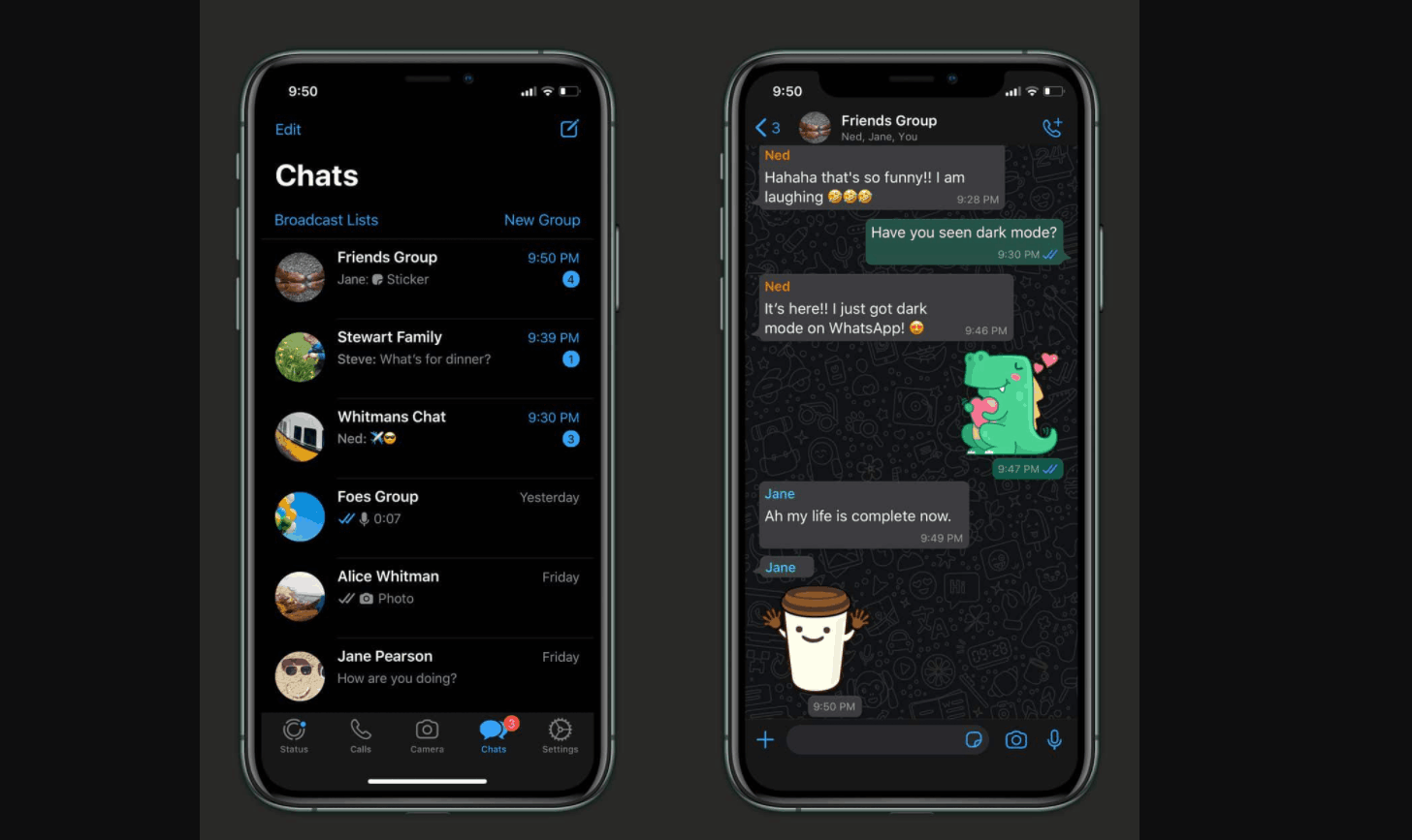 tema whatsapp hitam tema whatsapp hitam