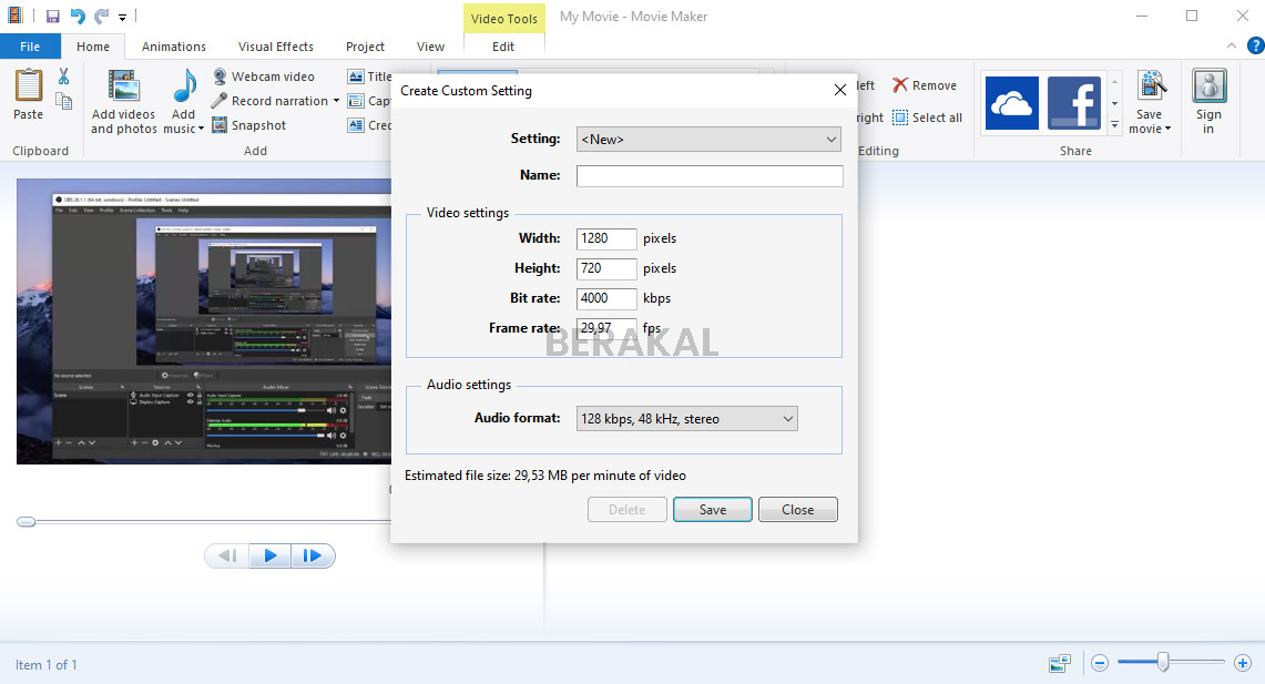 Create Custom Settings Windows Movie Maker Create Custom Settings Windows Movie Maker