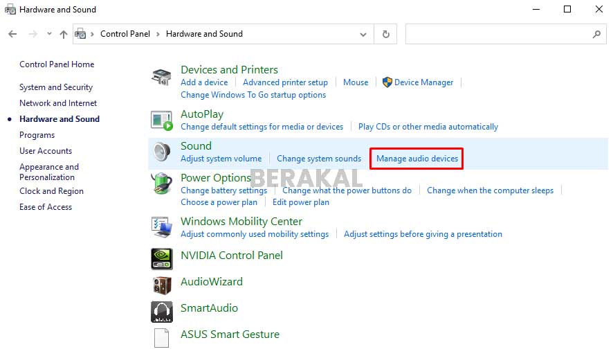 Manage Audio Device Manage Audio Device