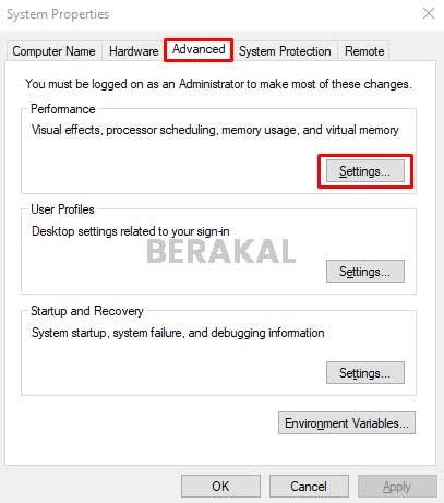 Performance Settings