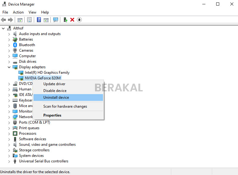 Uninstall Graphic Driver Uninstall Graphic Driver