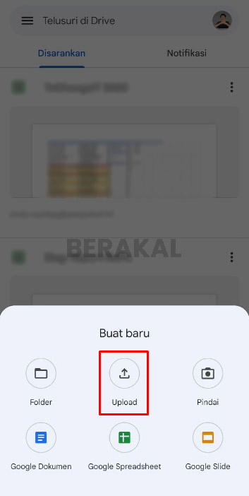 Unggah File Google Drive HP Unggah File Google Drive HP