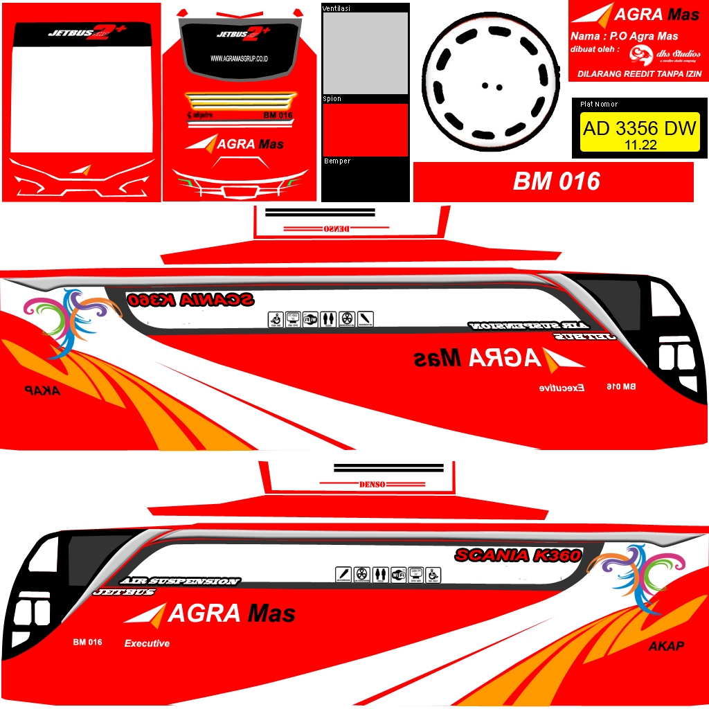 Livery Bussid Agra Mas SHD