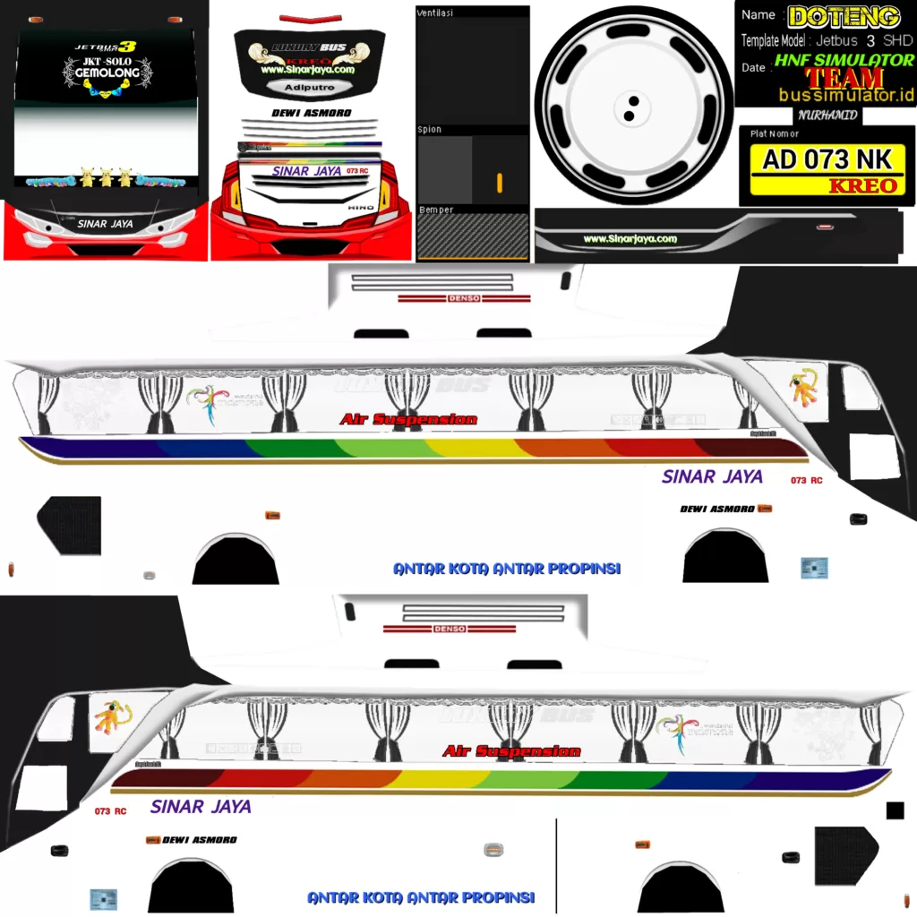 Livery Bussid Sinar Jaya HD