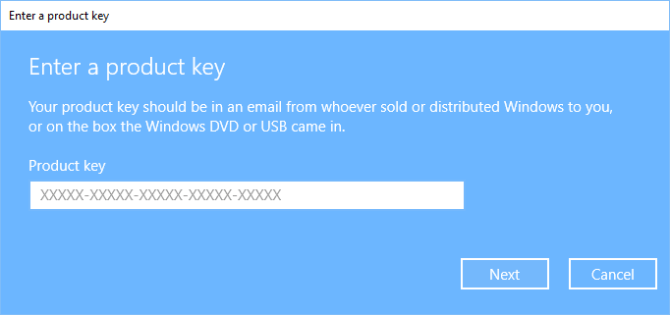 Product Key Windows 10